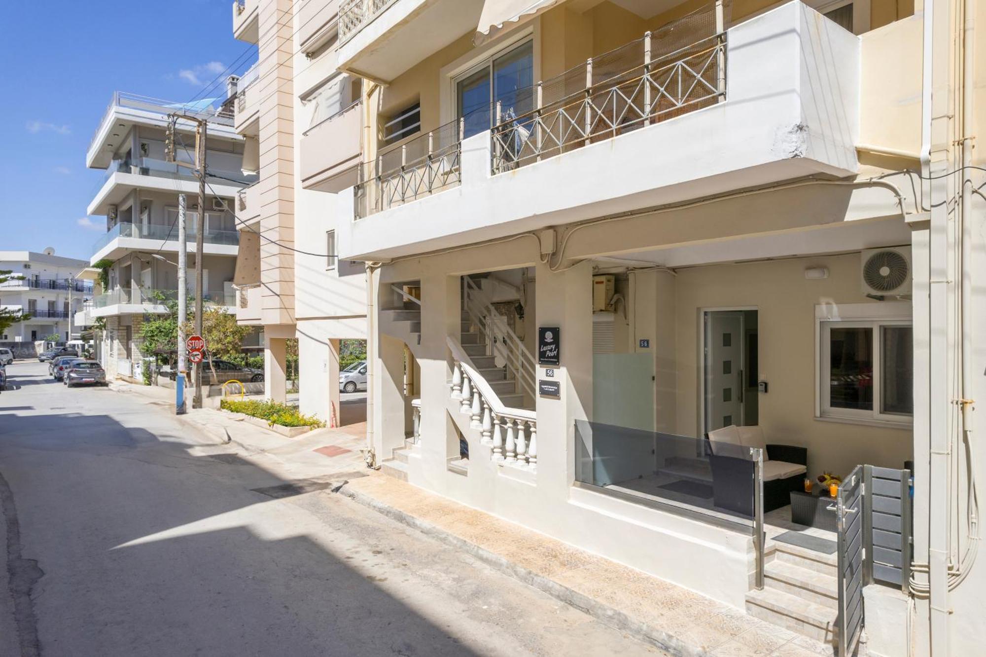Luxury Pearl, Steps To The Beach Chania  Exterior foto